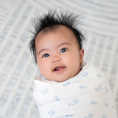 HALO Sleepsack Swaddle arms-in fit highlighting secure swaddle