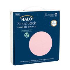 HALO Sleepsack Swaddle arms out provides adjustable fit for growing baby.