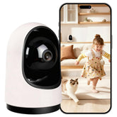 Haloak Smart Baby Camera: 360° view for comprehensive room monitoring.