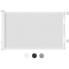 HAMOPY retractable gate 71-inch wide for wide entryways and stairs, enhancing safety for kids and pets.