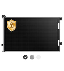 HAMOPY retractable baby gate extended width in use for wide openings