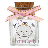 HAMUIERS first haircut keepsake bottle front view showing its design and purpose