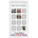 HAMUIERS First Year Frame front view for milestone display in a clean nursery.