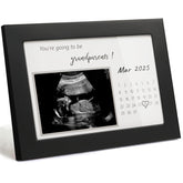 HAMUIERS pregnancy announcement frame front view ideal for revealing to grandparents