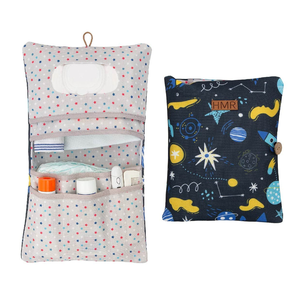 HAMUR HOME diaper bag organizer in travel-compact view for easy on-the-go storage