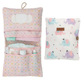 HAMUR HOME Elephant top view diaper bag organizer, travel-ready and compact.