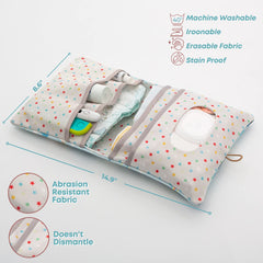 HAMUR HOME stroller pouch with compact design for quick access on the handle.