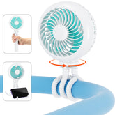 HandFan portable stroller fan with 4000mAh battery for all-day cooling