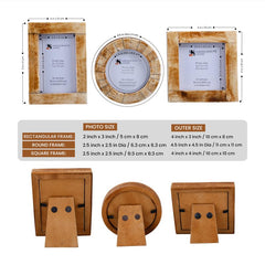 Handicrafts Home bone inlay mini frame close-up showing handcrafted detailing.