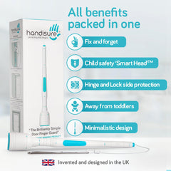 Handisure easy-install design fits standard interior doors quickly.