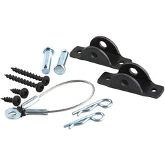Hangman TK400L anti-tip kit in black prevents furniture tipping and protects children.