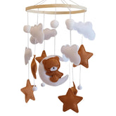 HanMiaMia bear mobile for crib calms baby with gentle motion