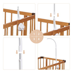 HanMiaMia Plastic Crib Mobile Arm provides lightweight setup and versatility.