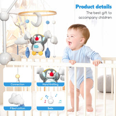 HanMiaMia plush lambswool mobile uses soft fabric for cozy sensory play