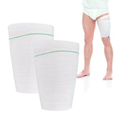 HANSILK catheter leg bag holder, front view, showing secure and discreet leg support.