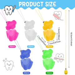 Haomian tooth saver necklace blue color highlighting kid-friendly design for teeth