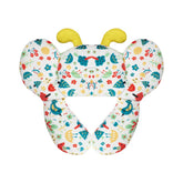 haozaikeji butterfly pillow on stroller supports head and neck for comfortable travel.
