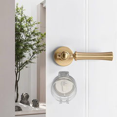 HAPINARY door lock cover clear closeup material demonstrates a durable, deformation-resistant design.