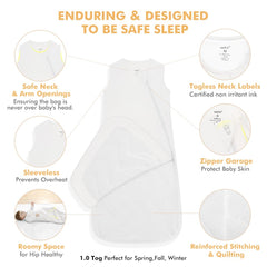 HAPIU bamboo sleep sack, machine washable for quick cleanup.