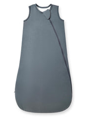HAPIU bamboo rayon sleep sack charcoal front view shows soft fabric and cozy fit.