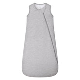 HAPIU bamboo sleep sack in light heather grey for all-season comfort.