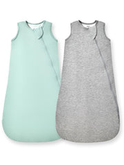 HAPIU bamboo sleep sack in Sage provides gentle warmth and skin-friendly comfort for babies.