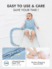 HAPIU sleep sack offers extra leg room for kicking.