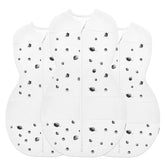 Happiest Baby Sleepea swaddle with Ivory Planets print promotes secure, cozy sleep.