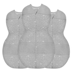 Happiest Baby Sleepea graphite stars pack front view for newborn swaddle