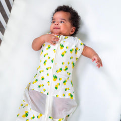 Happiest Baby Sleepea swaddle arms-out option for gentle transition to independent sleep.