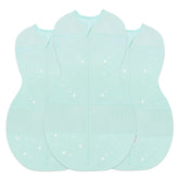 Happiest Baby Sleepea teals stars small close-up showing secure wrap for peaceful sleep