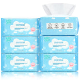 Happy Bum large dry wipes sheets for sensitive skin in a 600-count pack.