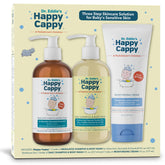 Happy Cappy medicated shampoo for cradle cap soothes flaky scalp during bath time