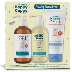 Happy Cappy medicated shampoo for cradle cap soothes flaky scalp during bath time
