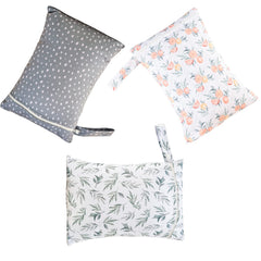 Happy Flute wet bag interior measures 11 by 15 inches for swimsuits and damp items.
