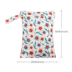 Happy Flute wet bag shows waterproof TPU fabric to prevent leaks.