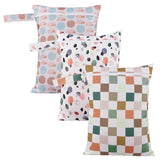 Happy Flute wet bag with lattice pattern keeps wet items dry and organized.