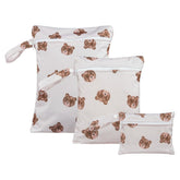 Happy Flute HF01 three-size wet bags open for easy sorting on the go.