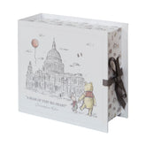 Happy Homewares Christopher Robin keepsake box with Pooh and Piglet in London, ideal for newborn memories.