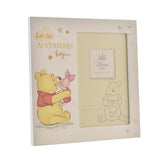 Happy Homewares Winnie the Pooh frame with portrait aperture to showcase treasured moments in the nursery.