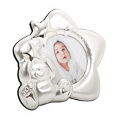 Happy Homewares star frame featuring a teddy bear for a charming baby keepsake display.
