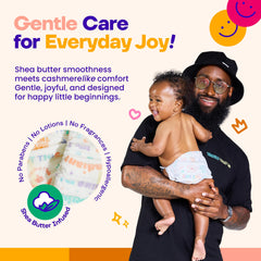 Size 3 fit for babies 16–28 pounds by Happy Hues Cuddlers.