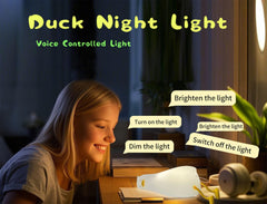 HappyBAG voice-controlled duck light responds to commands for easy night checks