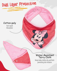 Happy Threads Minnie pattern close up shows vibrant graphics that resist fading after washes
