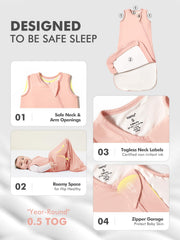 HAPIU safety zipper guard protects baby's face during sleep transitions