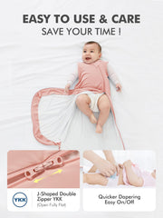HAPIU sleep sack with extra leg room supports growth and secure wear