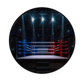 Hapuxt round rug nursery boxing ring play mat 3ft view shows kid-friendly play area.