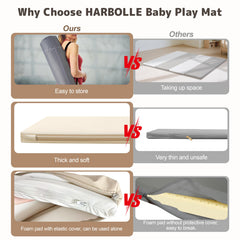 HARBOLLE mat shown with removable cover for flexible setup