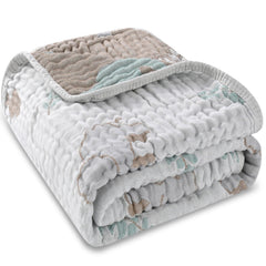 HardNok Forest Elephant blanket close-up shows six-layer weave for durability and softness.