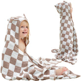 HardNok Ultra-Soft Muslin Toddler Hooded Towel provides cozy warmth and quick-dry after bath.